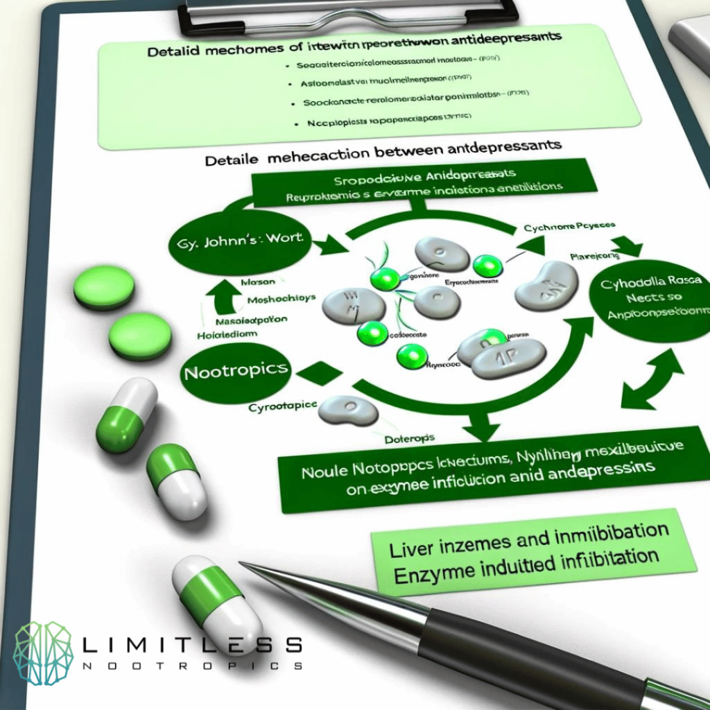 mechanism of action between nootropics and antidepressants